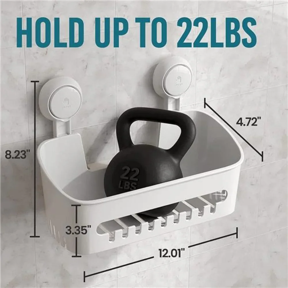 2 Pack, Bathroom Shower Basket Wall Mounted Shower Organizer